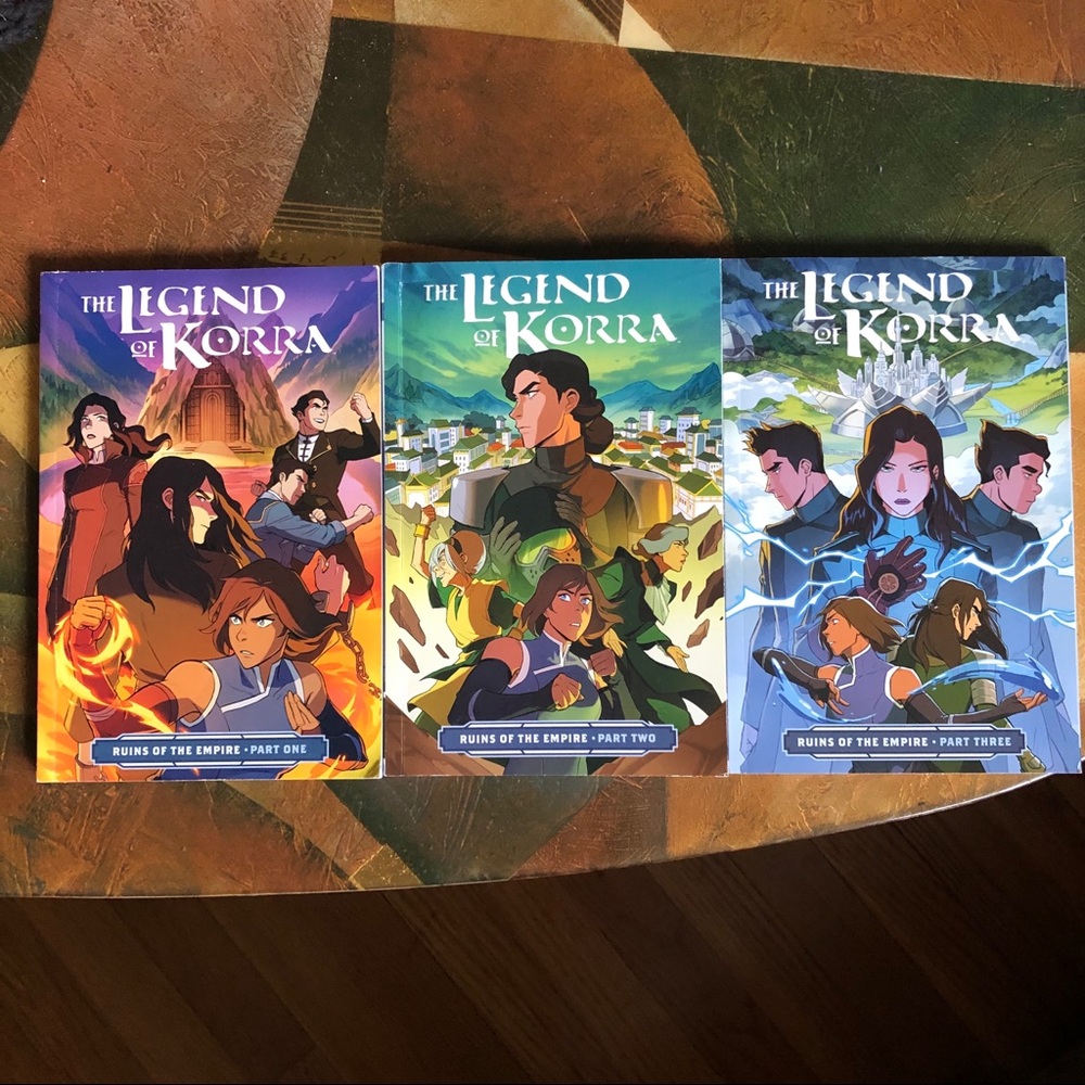 The Legend of Korra: Ruins of the Empire - ALL 3 BOOKS!